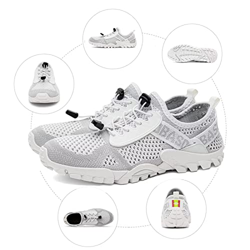 Image of SOBASO Water Shoes Women Men Quick Drying Swim Beach Aqua Shoes for Water Sport Diving Hiking Sailing Travel