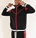 SCREENSHOT-F11956 Mens Urban Hip Hop Premium Track Jacket - Athletic Color Block Fashion Sweatshirt-Black/Black-Xlarge