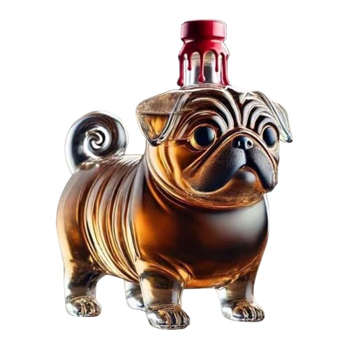 Decantador de whisky de pug: el vertedor transparente ideal para tu hogar 2