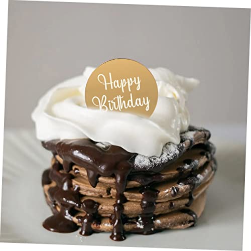 Tofficu 80 Pçs Cupcake Decoração De Bolo De Aniversário Espelho De Decoração De Bebê Espelho Para Be