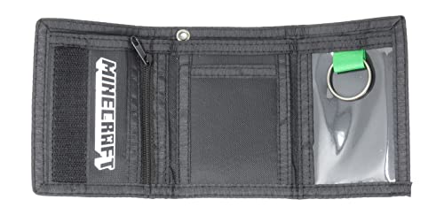 Minecraft Creeper Pattern Nylon Tri-Fold Wallet Multi-Colored Licensed #TOP1