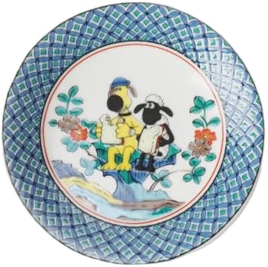 Amazon|九谷焼いわたや(Kutaniyakiiwataya) ひつじのショーン 小皿 古 Amazon|九谷焼いわたや(Kutaniyakiiwataya) ひつじのショーン 小皿 古