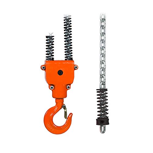 Prowinch 1 Ton Electric Chain Hoist Single Phase 2000 Lbs Load Capacity 20Ft Lift Height Hook Mount G80 Chain Double Chain Fall #TOP7