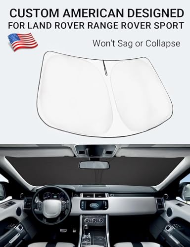Image of Proadsy 2026 Upgrade Front Windshield Sun Shade Foldable Sunshade Protector Custom Fit for 2014-2022 Land Rover Range Rover Sport SUV Accessories