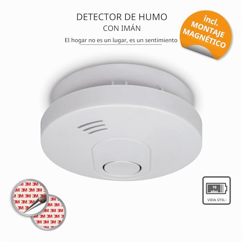 Miniatura 2 de Elro Fs1510 Fs1510-Detectores De Humo Con Magnético Adhesivas Kit-Din En14604-10 Años Sensor-Y Garantía De Batería-Color, Blanco