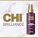 CHI Brilliance Shine Serum Lightweight Leave-In Treatment, Provides Superior Smoothness & Manageability, Sulfate, Paraben, & Cruelty-Free, 6 Oz