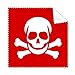Poisoning Red Square Warning Mark Cleaning Cloth Phone Screen Glasses Cleaner 5pcs