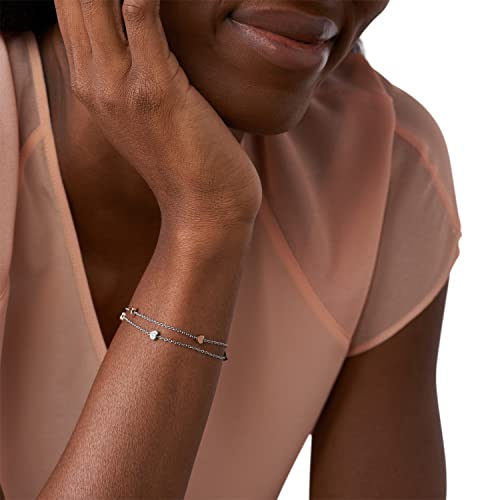 Fossil Women's Sterling Silver or Silver-Tone Stainless Steel Chain Bracelet for Women3