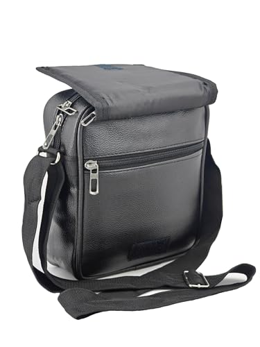 Image of Stylish PU-Leather Sling Cross Body Travel Office Messenger One Side Shoulder Bag for Men, Women & Boy