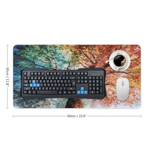 Colorful Tree Desk Mat Mouse Pad Grande Antideslizante miniatura 2