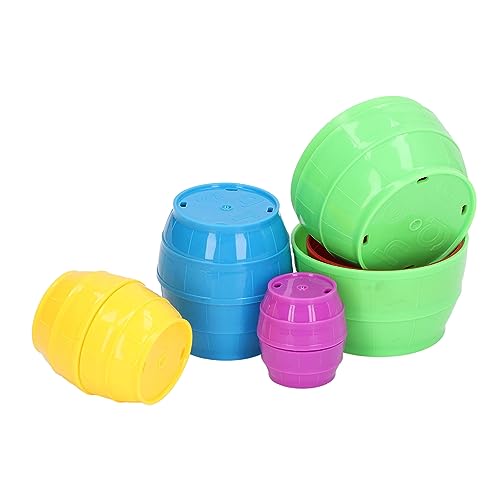 Hamwesh Stacking Cups, Interactive Colorful Early Educational Brain Training Safe Nesting Cups, Kids Nesting Stacking Toys with 10pcs for Toddlers 1-3 Indoor Outdoor Bathtub Beach - Image 5