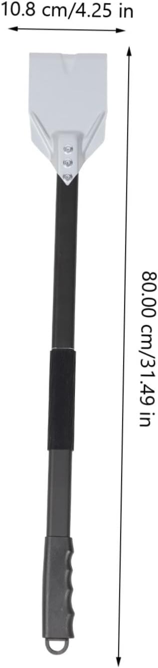 Fireplace Ash Cleaning Tool Handle -Handled Scraper for Efficient Ash Removal from Grills and Ovens for BBQ and Grill