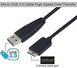 USB-3.0-Kabel bieten eine Übertragungsrate von bis zu 4,8 Gbit/s bei Verwendung mit einem USB-3.0-Host und -Gerät – eine erstaunliche 10-fache Leistungsfähigkeit von USB 2.0 (480 Mbit/s)