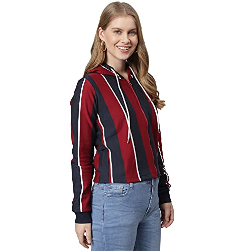 Image of Campus Sutra Women's Cotton Crew Neck Sweatshirt