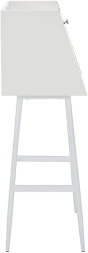 Miniatura 6 de Safavieh Escritorio de secretaria de almacenamiento en blanco y blanco moderno Xander para oficina en casa