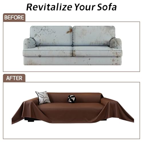 Wasserdichte, rutschfeste Sofadecke, Überwurf für Ledersofa, passend für 3-, 4-, 2-, 1-Sitzer-Couch (#5180 x 260 cm)
