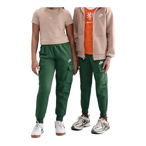 Nike Sportswear Club Fleece Big Kids' Cargo Pants (Fir/Fir/White)