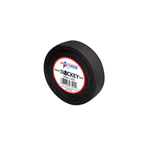 Sports Tape Black Cloth Hockey Tape-6 Rolls-For Shin Guards And Stick-25 Meters Each Roll thumb #1