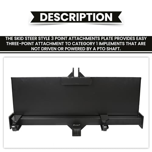 Image of ECOTRIC Universal 3 Point Attachment Adapter Adjustable Width Lift Arms