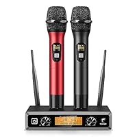 Microphone Sans Fil Professionnel TONOR TW520 - Double Micro UHF Rechargeable, Idéal Karaoké, Mariage, église (portée 80m, Autonomie 12h)