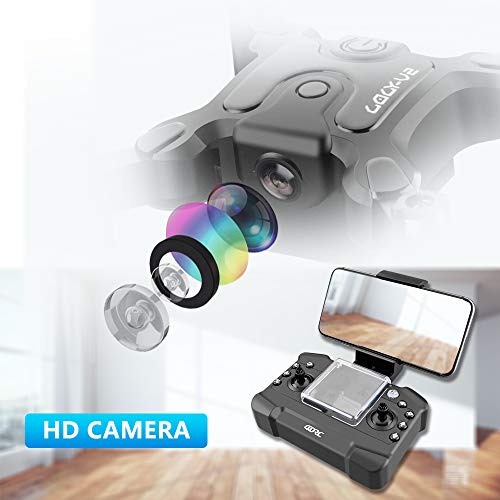 4DRC Mini Drone with 720p Camera for Kids and Adults, FPV Drone Beginners RC Foldable Live Video Quadcopter,App Control,3D Flips and Headless Mode,One Key Return,Altitude Hold,3 Modular Battery