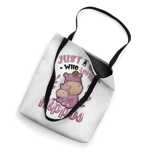 Bolso tote 'Solo una chica a la que le encantan los hipopótamos' miniatura 2