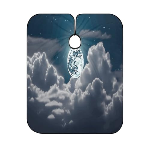 Capa de Barbería Night Sky Full Moon 66.9 x 56.7 pulgadas miniatura 6