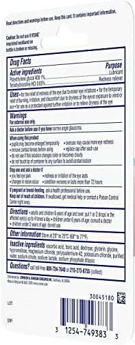 Visine Adv Relief Size .28z Visine Advanced Relief .28oz