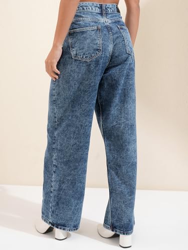 Image of Tokyo Talkies Women Cotton Baggy Jeans | Machine wash
