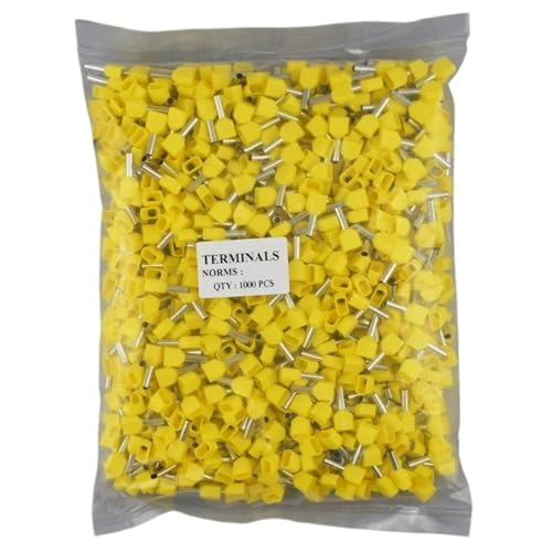 TE0508?? TE1508 TE2508 �Ǐ󈳒��[�q �d���≏�^�[�~�l�[�^�[�u���b�N �R�[�h�G���h�R�l�N�^ �����[�q(Yellow,TE16-14-200PCS)