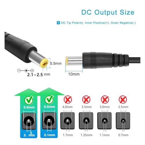 Adaptador de corriente AC 110V-220V DC 5V-12V 2A US miniatura 3