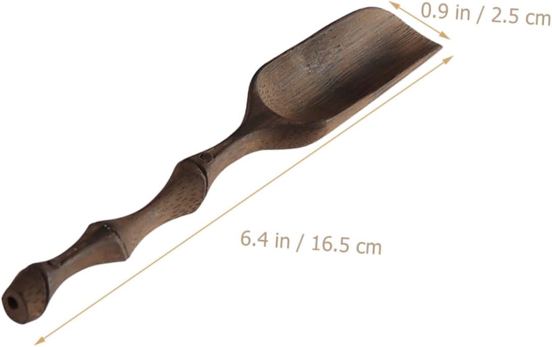 Bamboo Tea Spoon Set Handcrafted Carved Tea Scoop Practical Bamboo Teaspoons and Ceremonies
