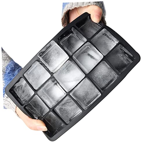 Cubetas para hielo de silicona negra flexibles miniatura 7