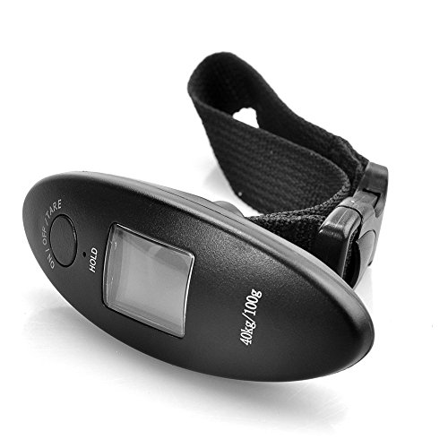 Luggage Scale,Portable Travel Handheld Scale,40kg/100g 88Lb Digital Electronic Weighing Luggage Suitcase Bag Scale - Black - Thumbnail 5
