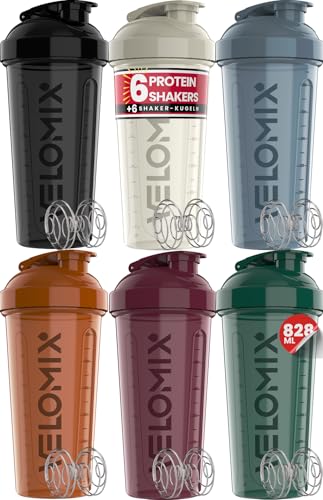 Velomix 6er-Pack Eiweiß Shaker Set