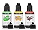 Produktbild 3x 30ml Octopus Fluids Alcohol Ink Set LUCKY GREEN, HONEY, RED WINE Alkohol Ink, Alkoholtinte für Fluid Art, Resin Art und Epoxidharz Farbe