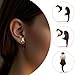 3D Printed Hand-Painted Otter Stud Earrings, Eco-Friendly Resin, 925 Silver Post Hypoallergenic, Handmade Fun Animal Earrings, Gifts for Women and Men