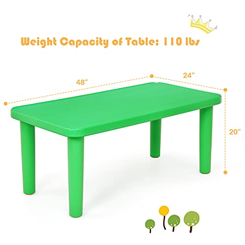 Costzon Kids Plastic Table, Portable Plastic Learn And Play Table For School Home Play Room, Activity Play Table (Table) #TOP4