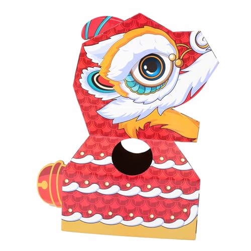 FUNNETOYU Disfraz de León de Papel Cartón para Juguete DIY para Cosplay Rol Actividad Creativa para Mejorar Coordinación y Habilidades Manuales Regalo para y Cumpleaños