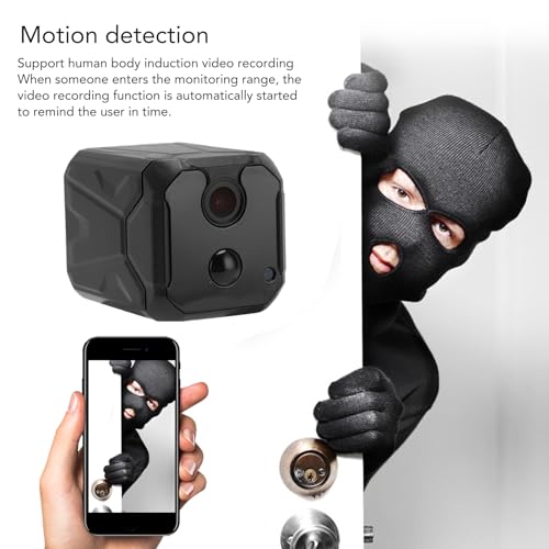 Image of Sanpyl Small Wireless WiFi Camera, 1080P Mini Home Security Camera, Mini Nanny Cam Pet Dog Baby Camera with Infrared Night Vision, Motion Detection, Support APP, Sanpylz2kog59cm1