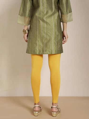 Image of TWIN BIRDS Women Viscose Ankle Leggings | Stretchable Kurti Wear Bottom