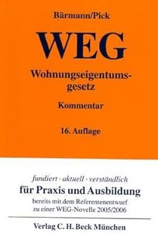Hardcover Wohnungseigentumsgesetz (WEG) [German] Book
