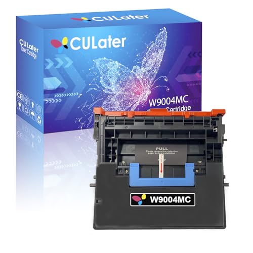 CULater W9004 W9004MC Black Remanufactured Toner Cartridge Replacement for HP Managed E60065x E60075dn E60075x MFP E62575z E62555 E62555dn E62565h E62565hs E62565z (1 Black)
