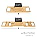 Milliard Spa Gift Set with Bath Caddy Tray, Bath Pillow and Overflow Drain Cover, Bathtub Gift Basket for Women and Men