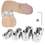 Edelstahl Extra Schwer Hodengewicht Hodenring extrem Metall Ballstretcher CBT Bondage Erotik Hoden Strecker Heavy Duty Cock Hoden Sack Anh&auml;nger Ring Dicker Penisring Sex Spielzeug f&uuml;r M&auml;nner (M)