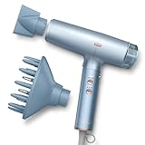 INFINITIPRO by CONAIR DigitalAIRE Hair Dryer | Frizz-Eliminating Hair Dryer with Diffuser | Hair Blow Dryer with Up to 5X More Speed for Higher Air Pressure & Drying Power | Blue