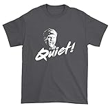 Mens Quiet! Johnny Cobra Large Charcoal Grey T-Shirt
