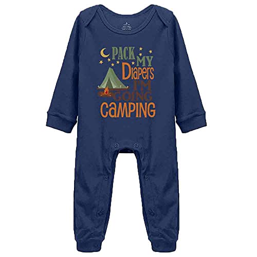 Image of Snagminio Pack Diaper Going Camping Baby Jumpsuit Infant One-Piece Footie Bodysuit