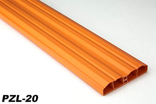 Zaunlatten PVC Stable Garden Orange Hexim 80x16mm PZL-20 - Orange, 100 Meter/50 Strips
