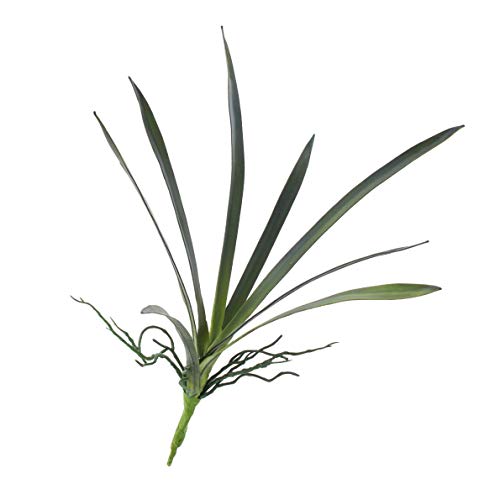 artplants.de Künstliche Orchideenblätter Oncidium, Luftwurzeln, grün, 25cm, Ø 45cm - Künstliche Orchidee - Deko Blätter